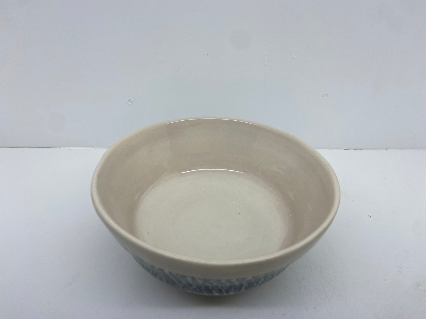 black crackled bowl