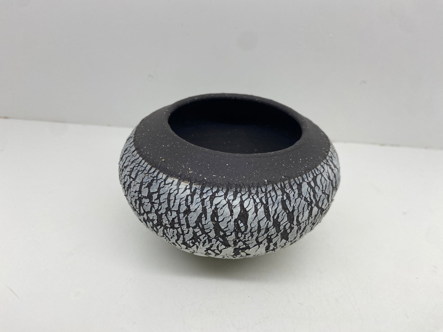 Medium Dark matter porcelain slip vessel