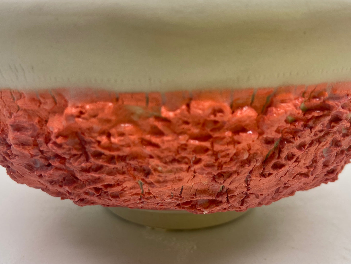 Coral effect cereal bowl