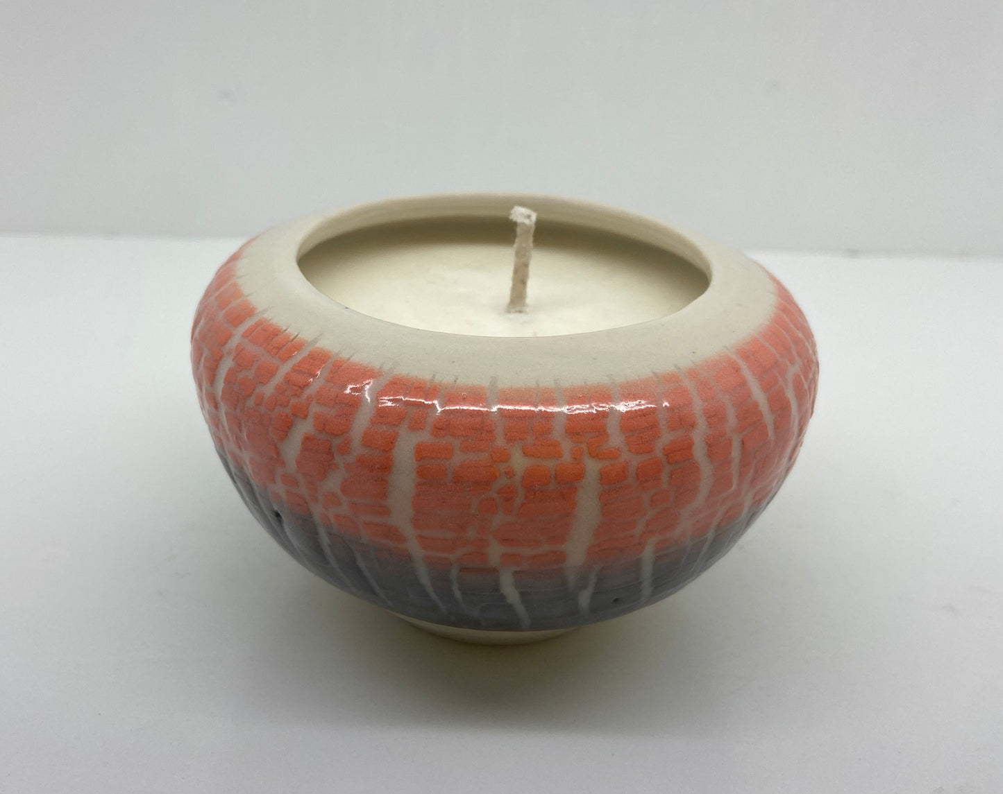 Orange and Black Rose and Geranium Candle