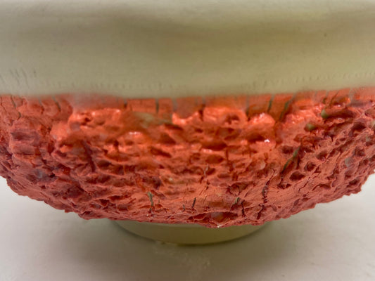 Coral effect cereal bowl